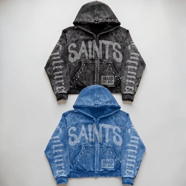 Y2K Graphic Zip Hoodies