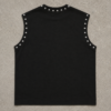 Oversized Drop Shoulder T-Shirts Rhinestone Print