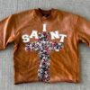 Acid Wash Cropped Long Sleeve Tee