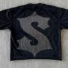 Acid Wash Cropped Long Sleeve Tee